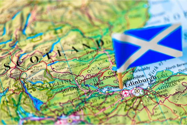 Scotland in a map image